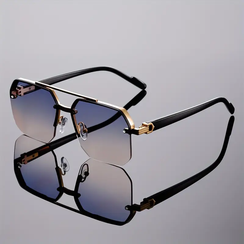 Lunettes femme semi-cerclées carrées à double pont